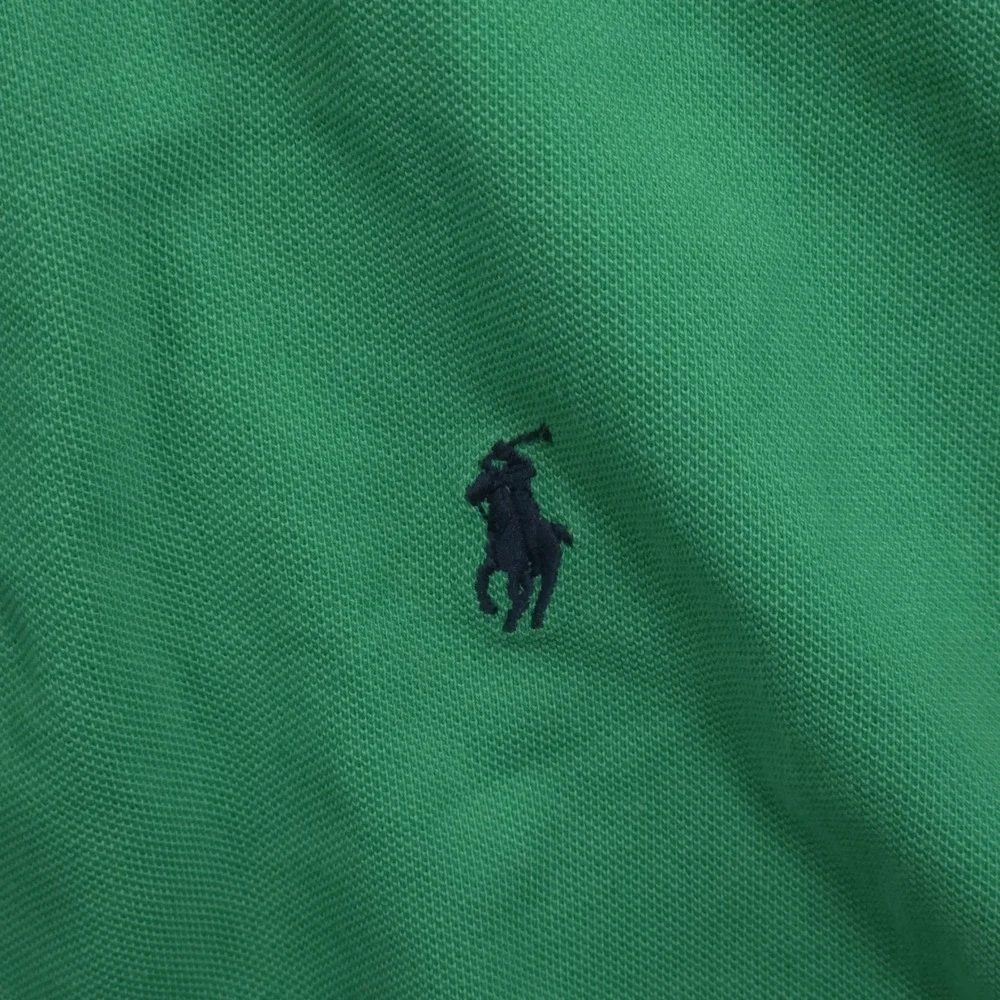 Polo Ralph Lauren Mens XL Custom Slim Fit Green Polo Shirt Short Sleeve Cotton